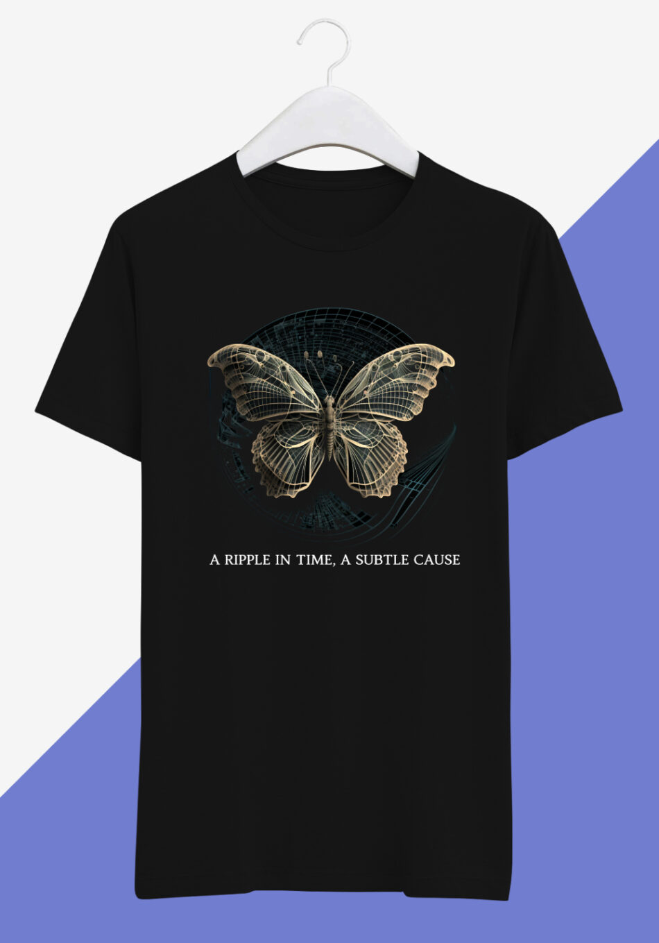 Black T shirt Butterfly Effect Short Sleeve T shirt