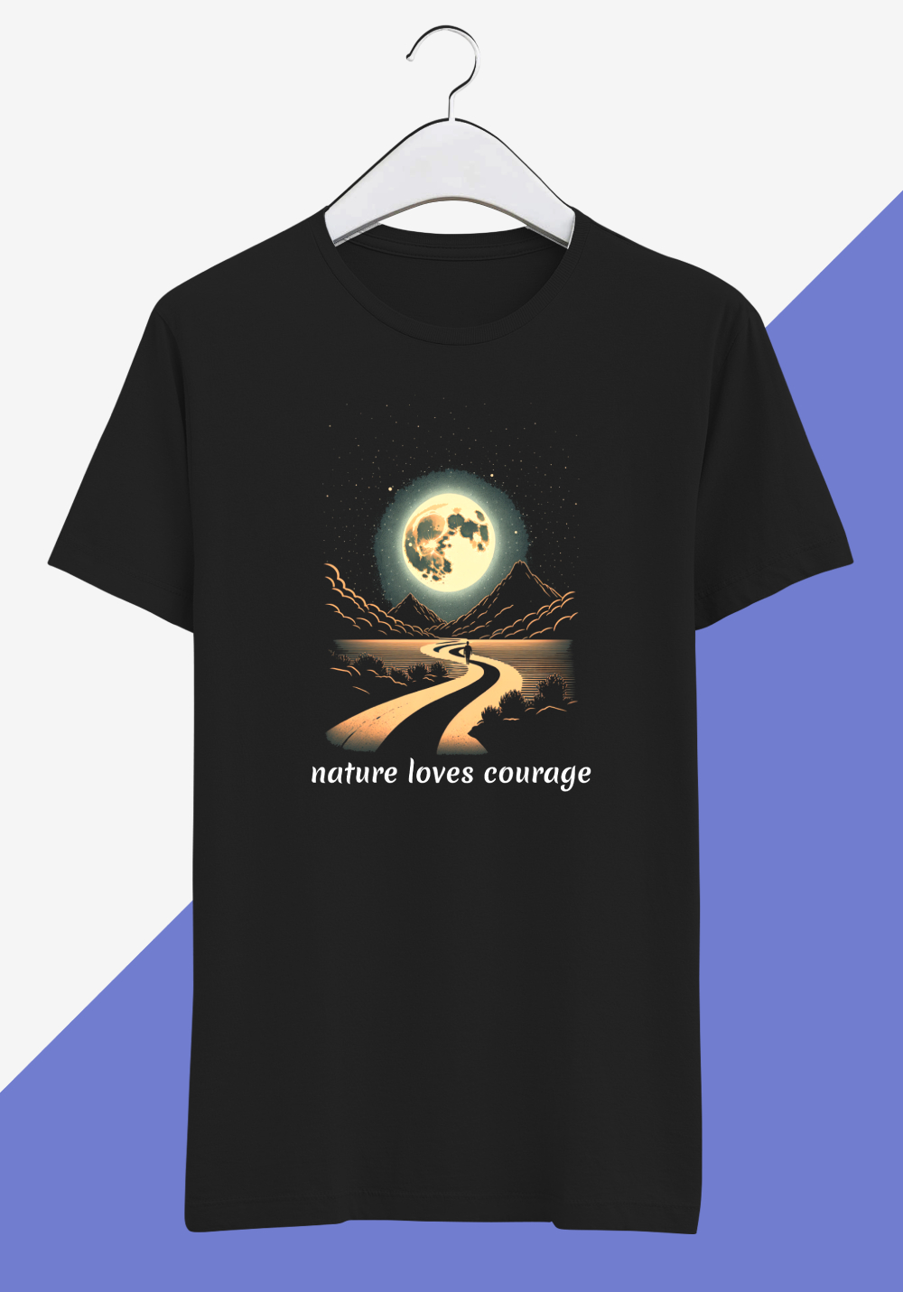 nature-loves-courage-graphic-black-t-shirt