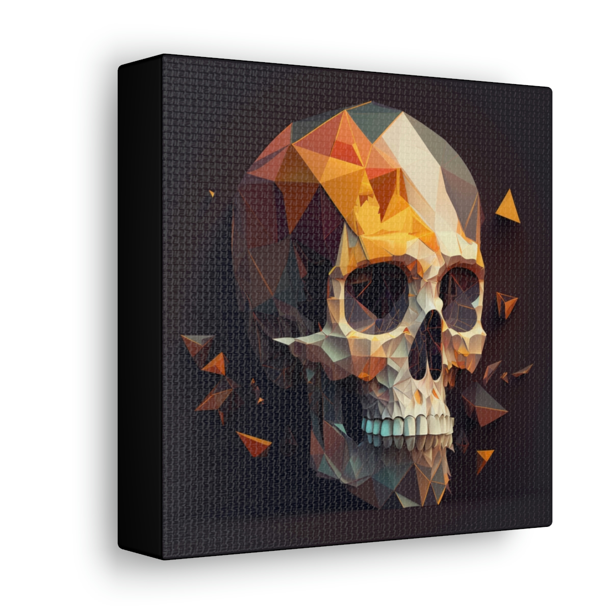 Skull Art Canvas Print: Fractals Of Death