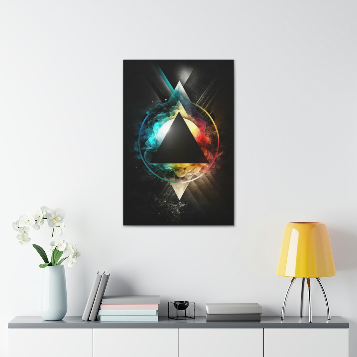 Trippy Art Canvas Print: Triangles Of Truth