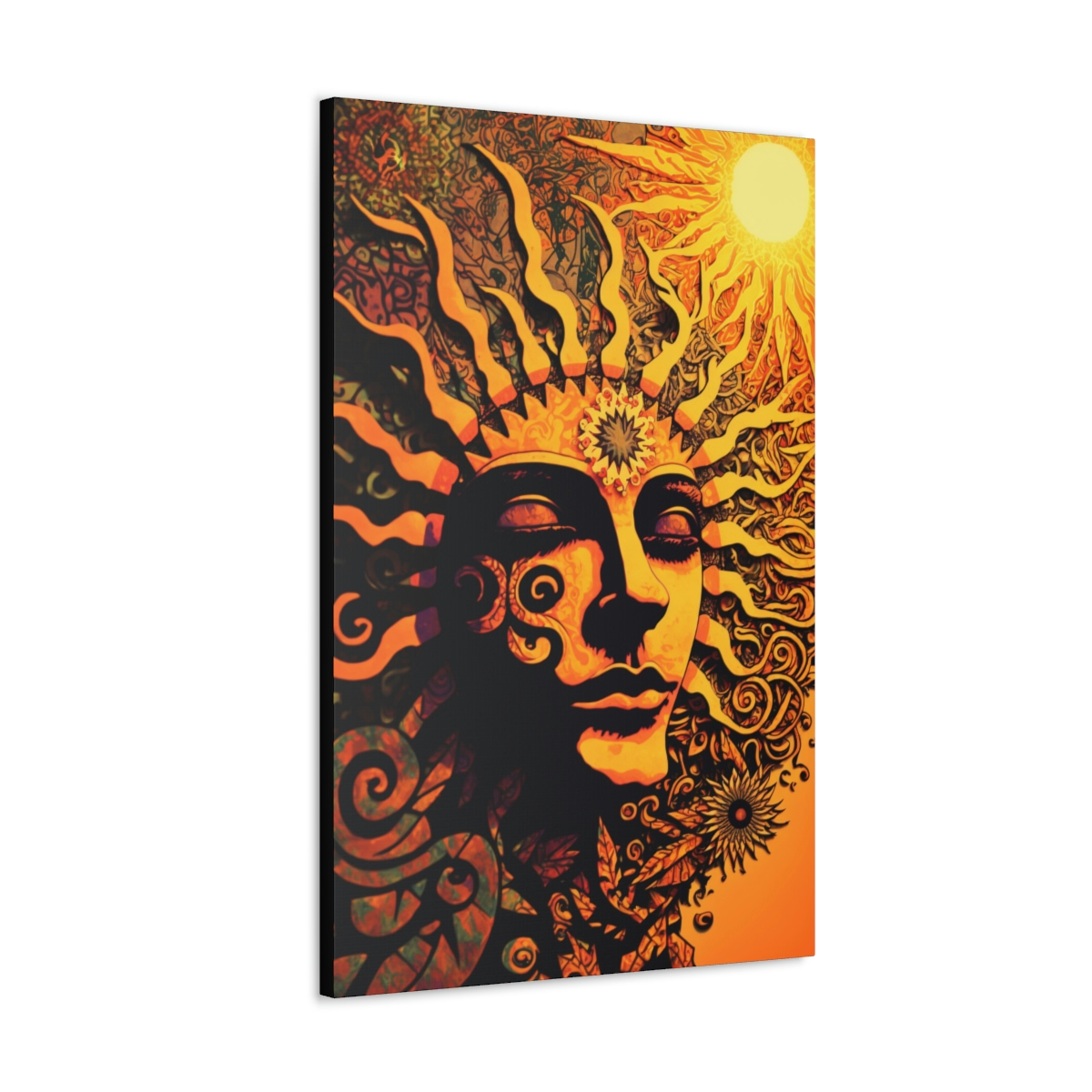 Trippy Art Canvas Print: Daughter Of The Sun