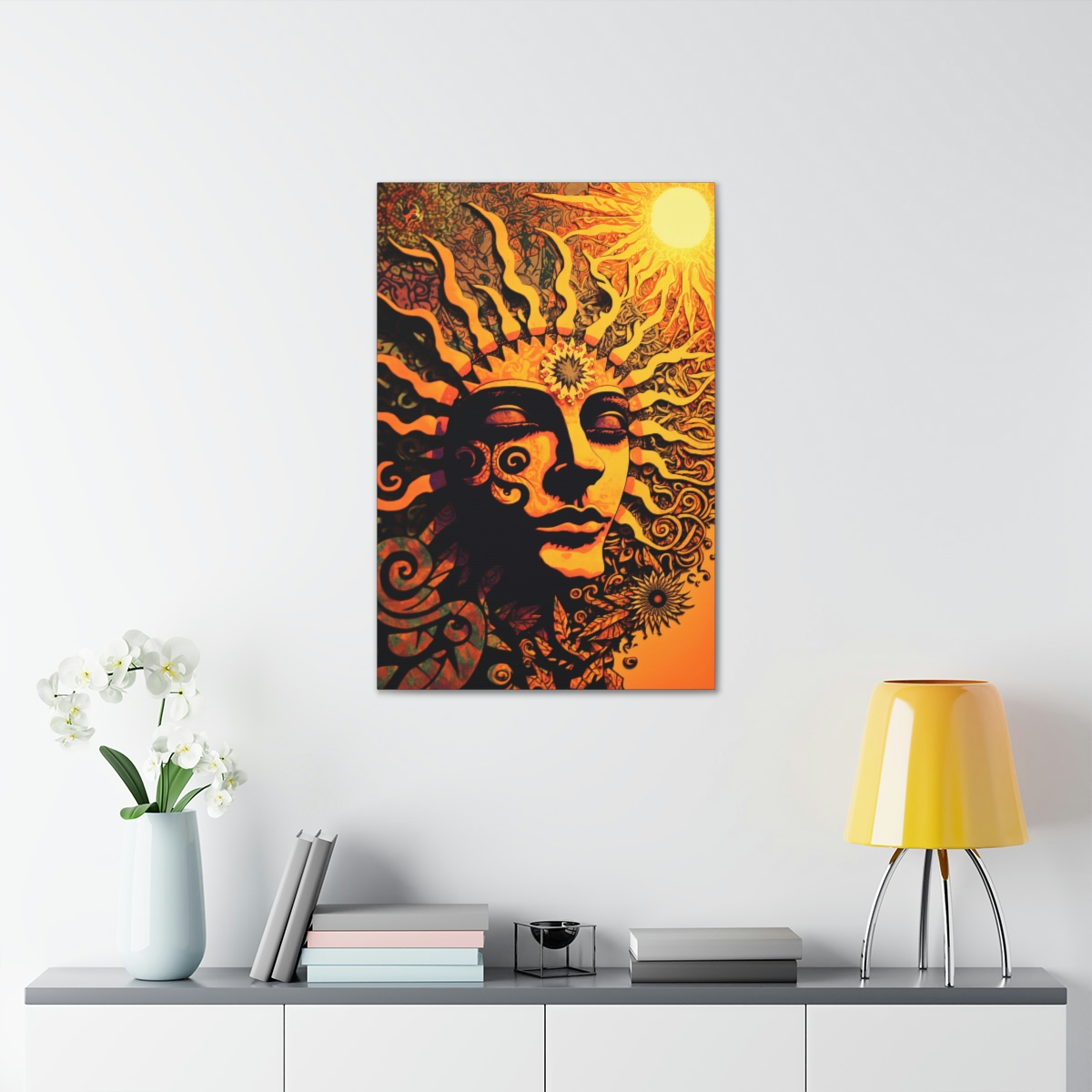 Trippy Art Canvas Print: Daughter Of The Sun