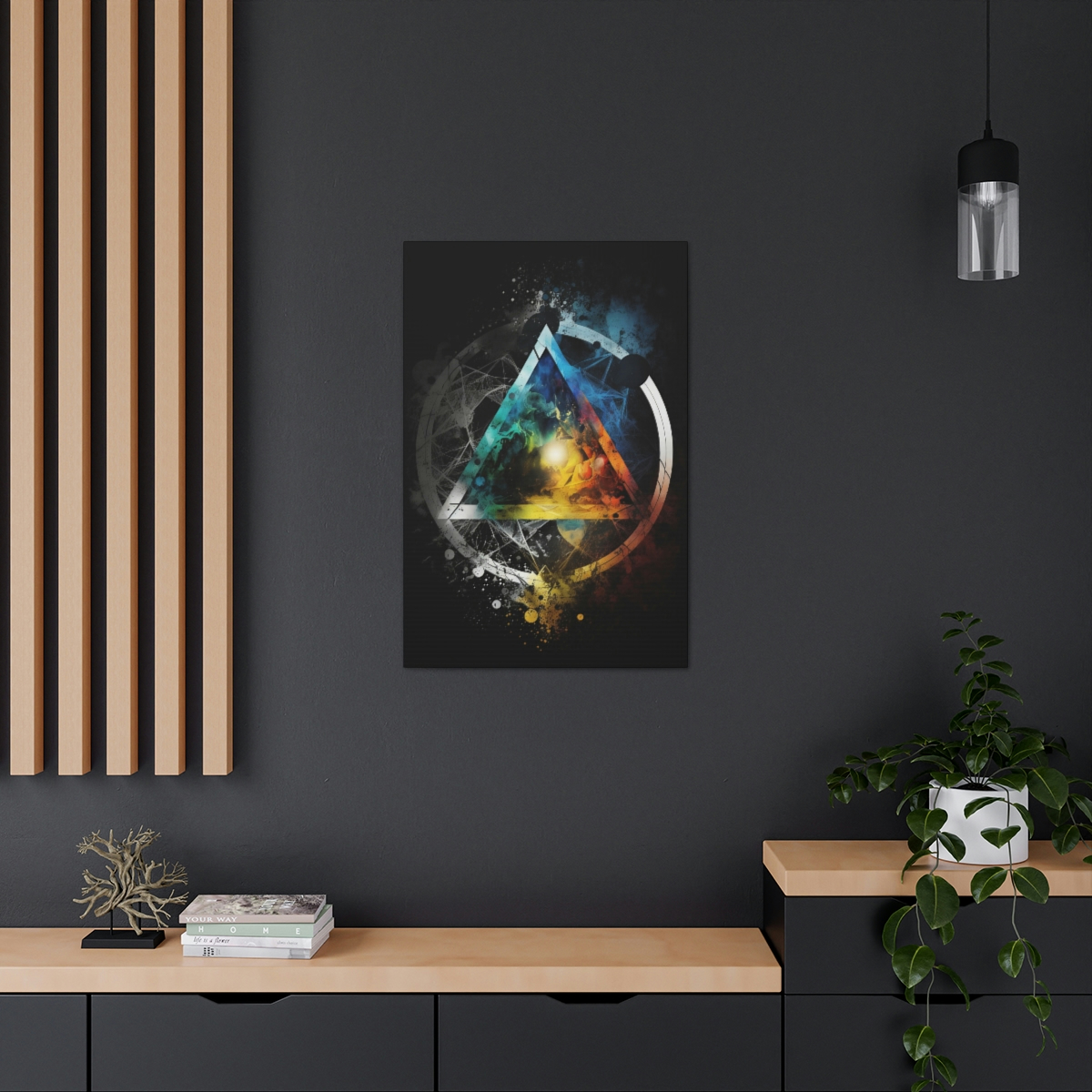 Trippy Art Canvas Print: Cosmic Structure