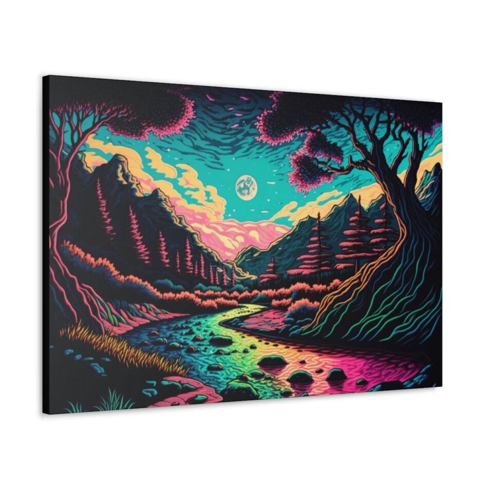 Trippy Art Canvas Print: A River To Take You Home