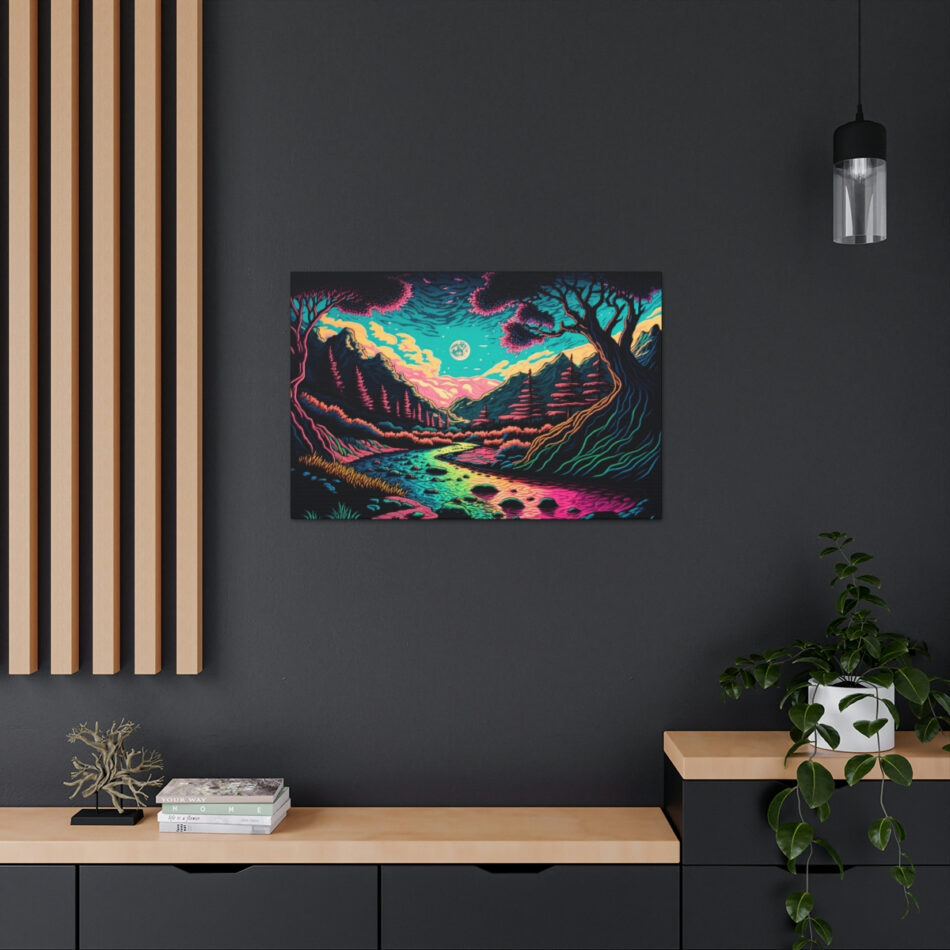 Trippy Art Canvas Print: A River To Take You Home