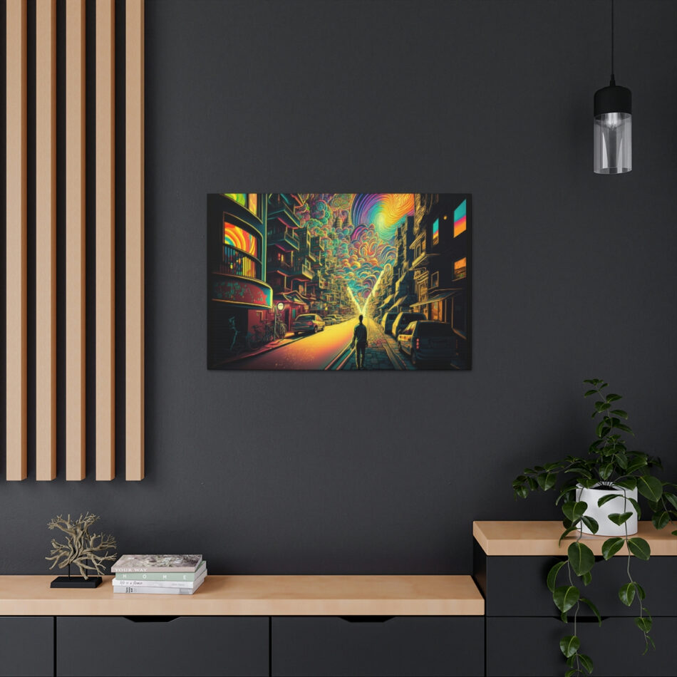 Trippy Art Canvas Print: The City Looks Kinda Trippy