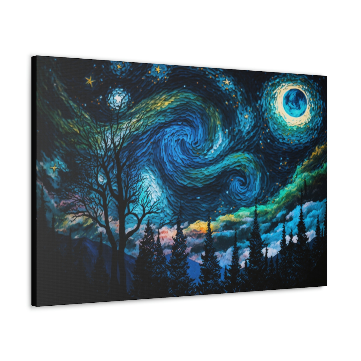 Trippy Art Canvas Print: Definitely Not Starry Night Sky