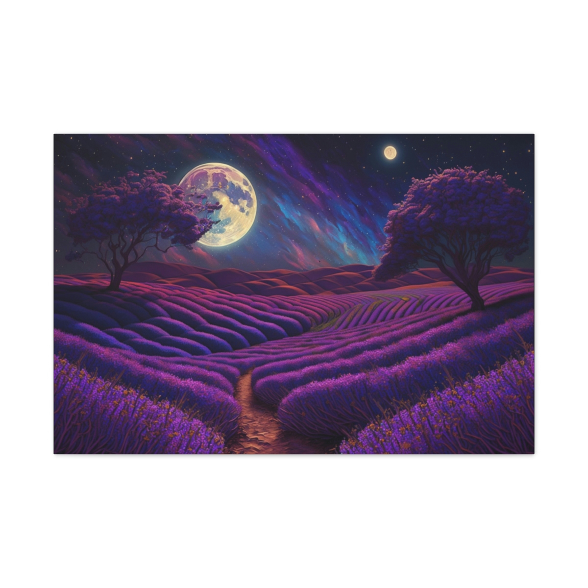 Trippy Art Canvas Print: The Violet Meadow