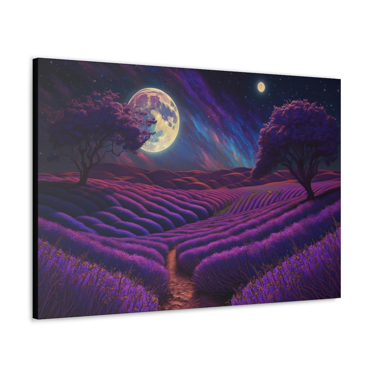 Trippy Art Canvas Print: The Violet Meadow