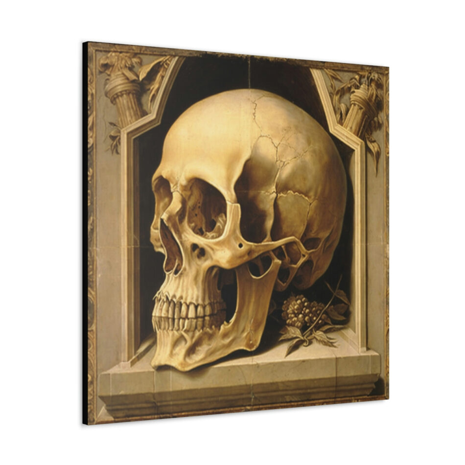 Skull Art Canvas Prints: The Silent Witness