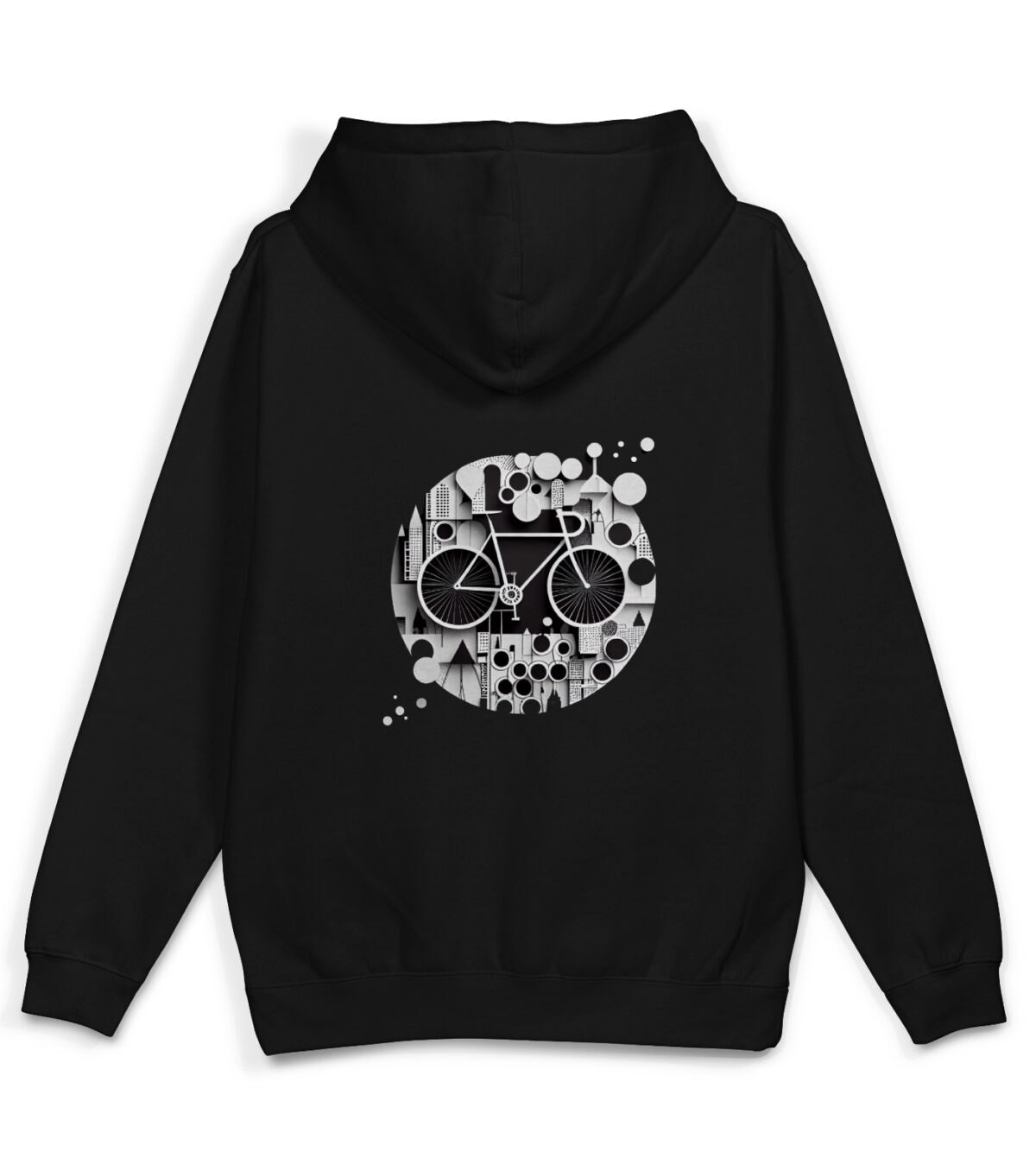 Black Graphic Hoodies Bike Hoodies Abstract