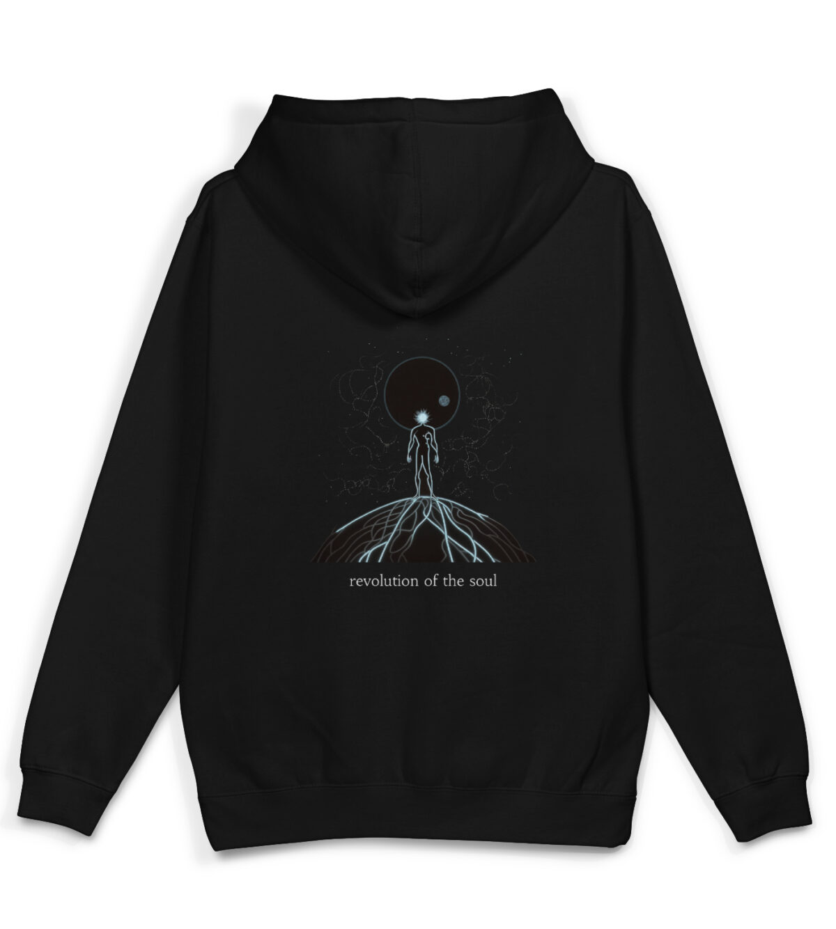 Black Graphic Hoodies Revolution of The Soul