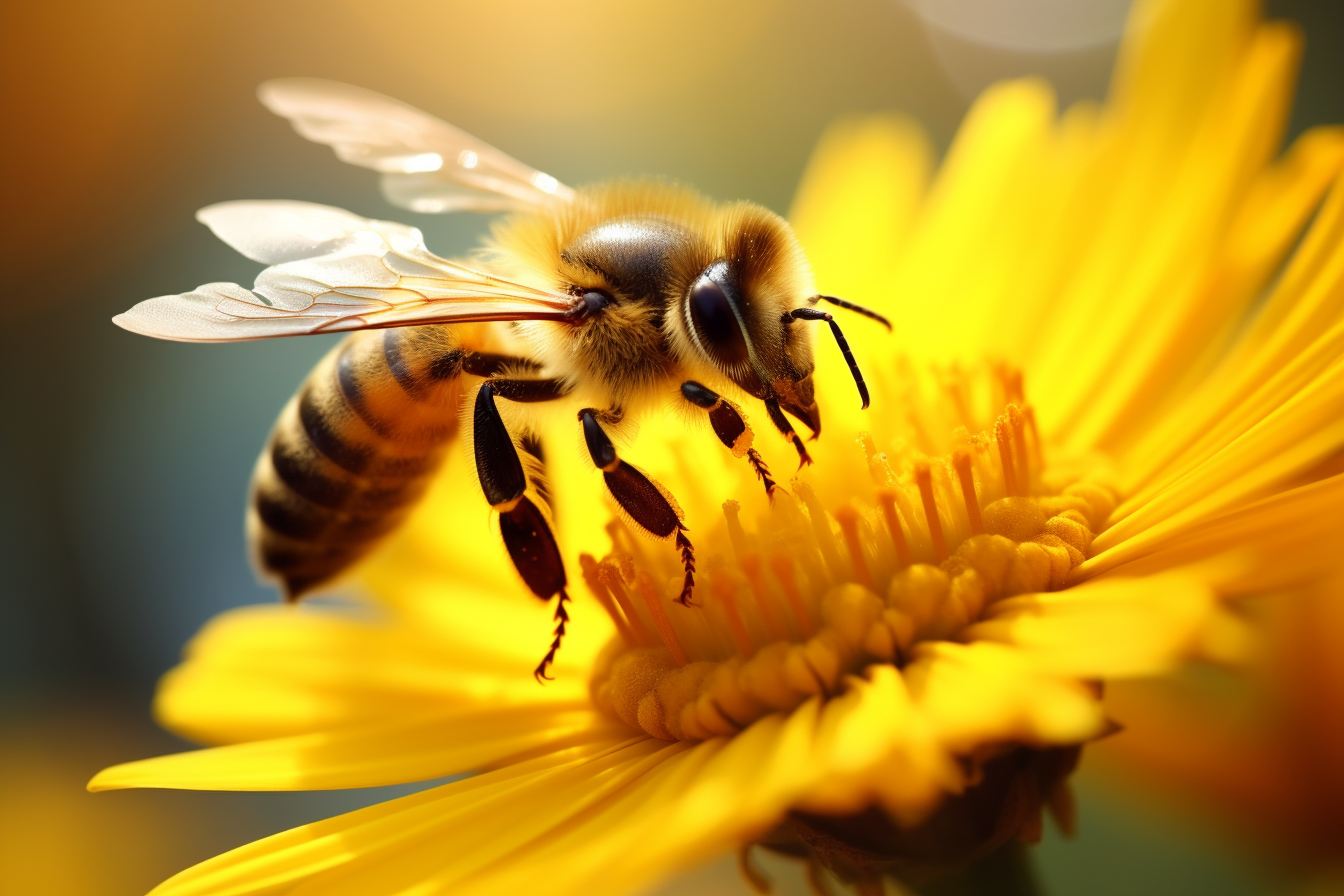 bee-symbolism of hard work and productivity
