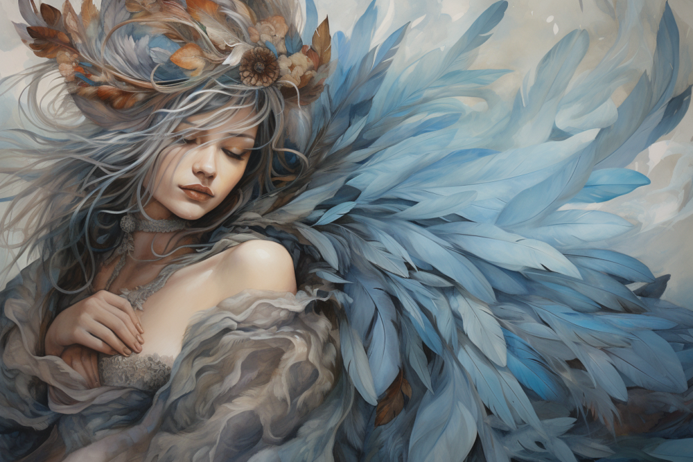 feathers goddess Freya in Norse mythology