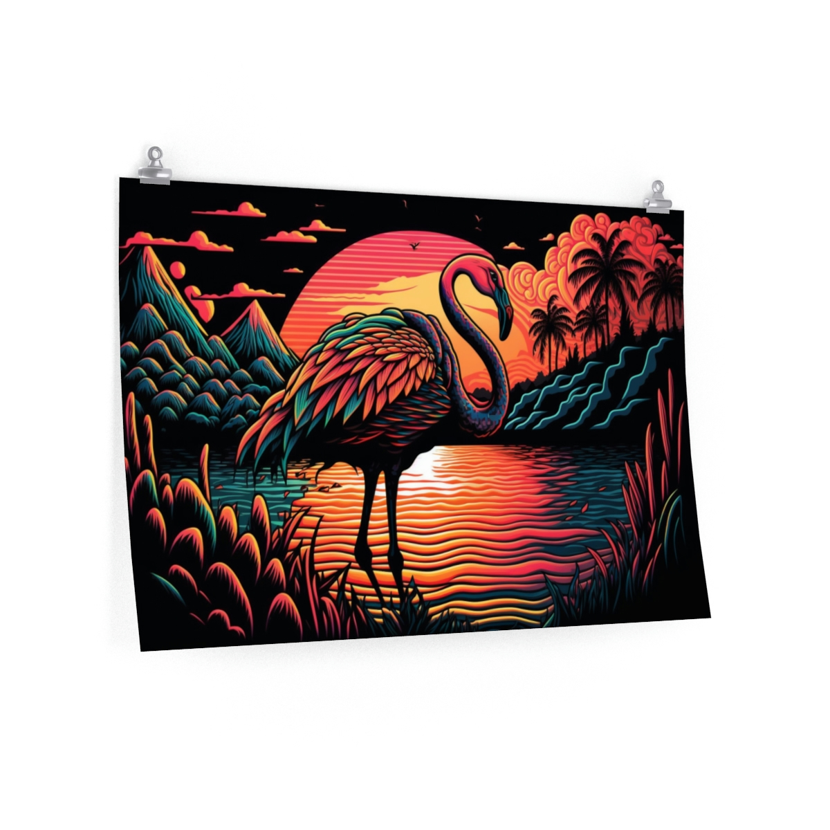 Trippy Posters: Flamingo Paradise