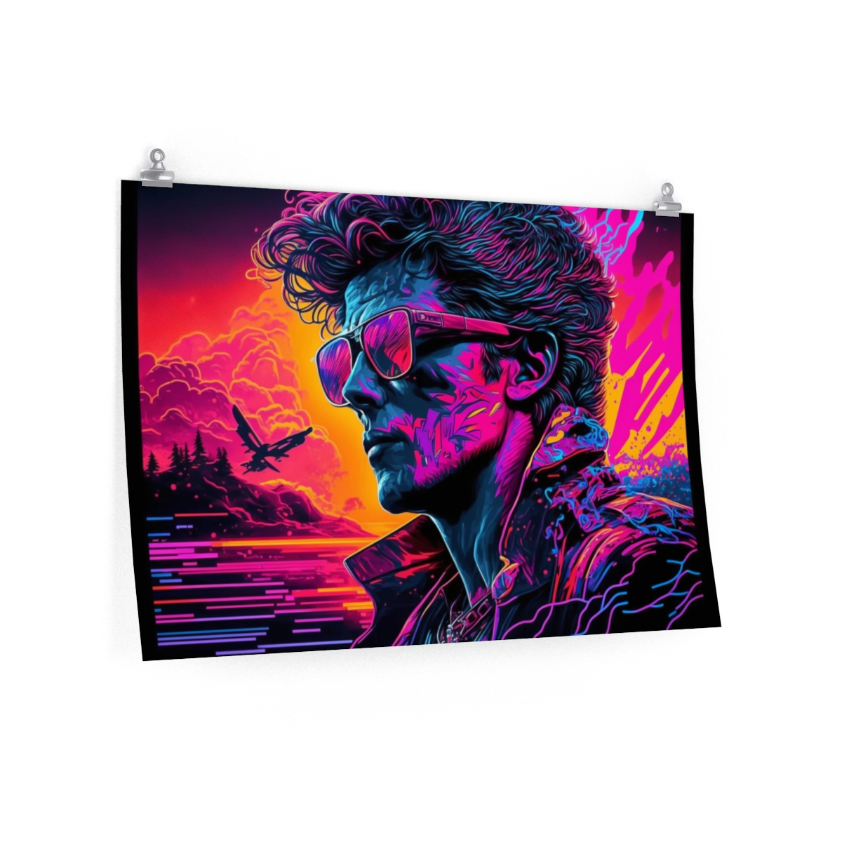 Trippy Posters: Synthwave Sunset