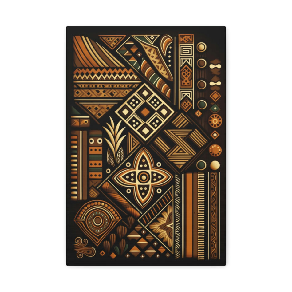 African Patterns Canvas Print: The Essence Of Her