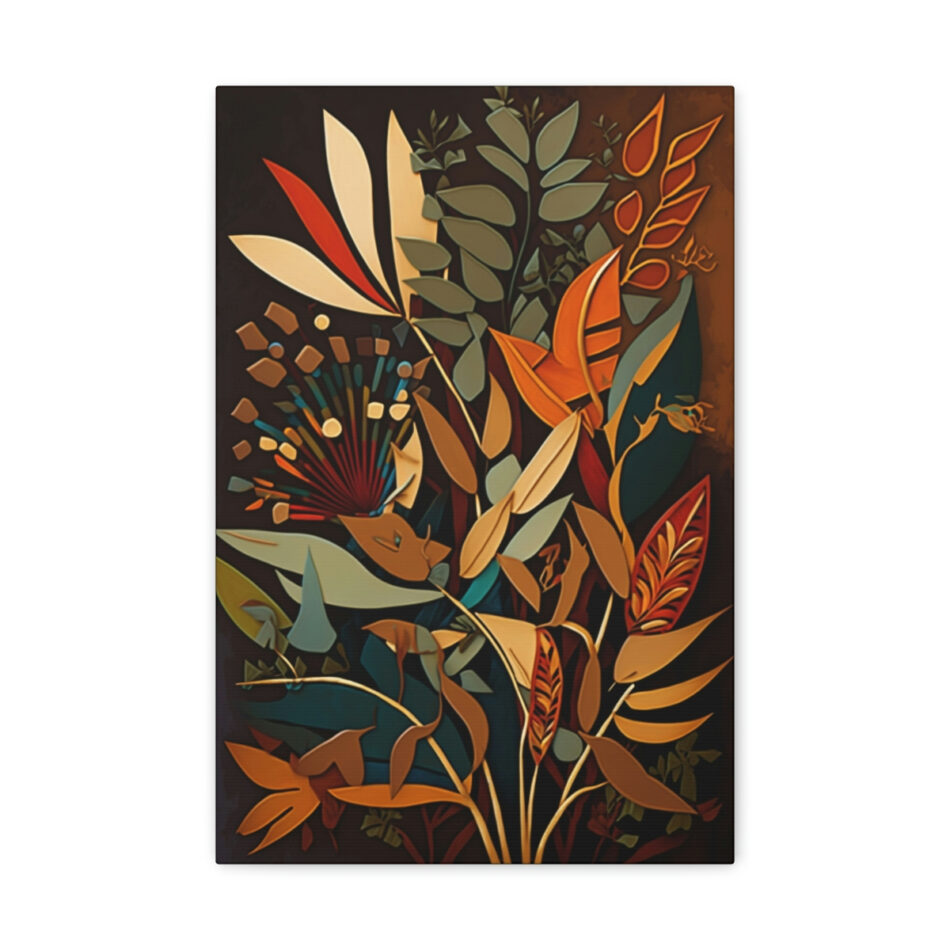 African Patterns Canvas Print: Flourishing Flora of Africa