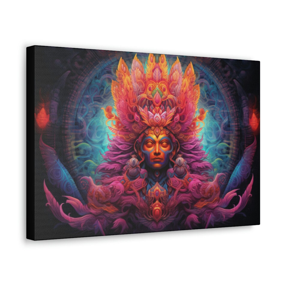 DMT Art Canvas Print: Kali The Destroyer Of Evil