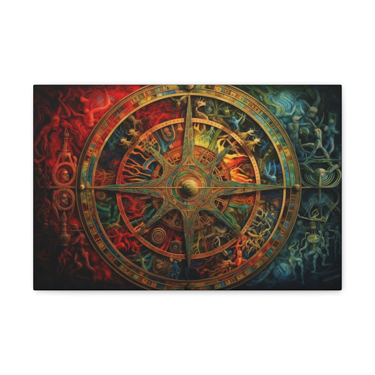 DMT Art Canvas Print: The Compass Of Souls