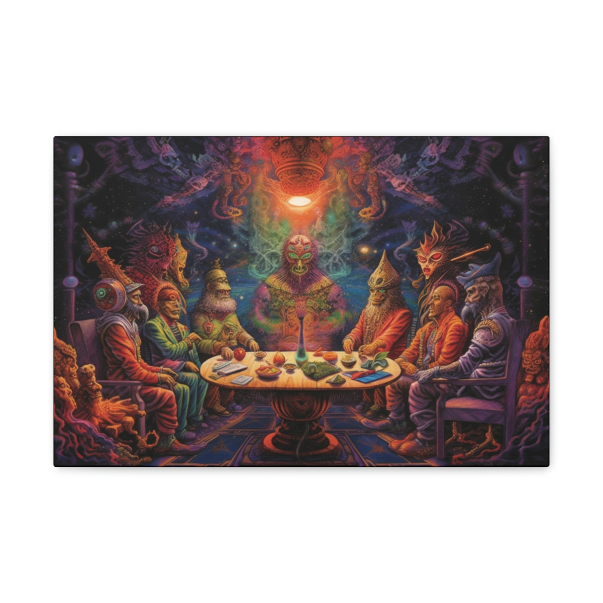 DMT Art Canvas Print: The Council Of Realities