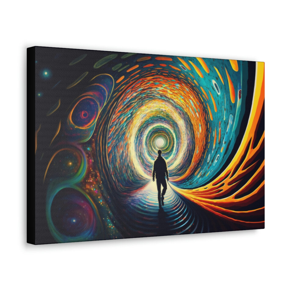 Fantasy Space Wall Art Canvas Print: The Great Leap Forward