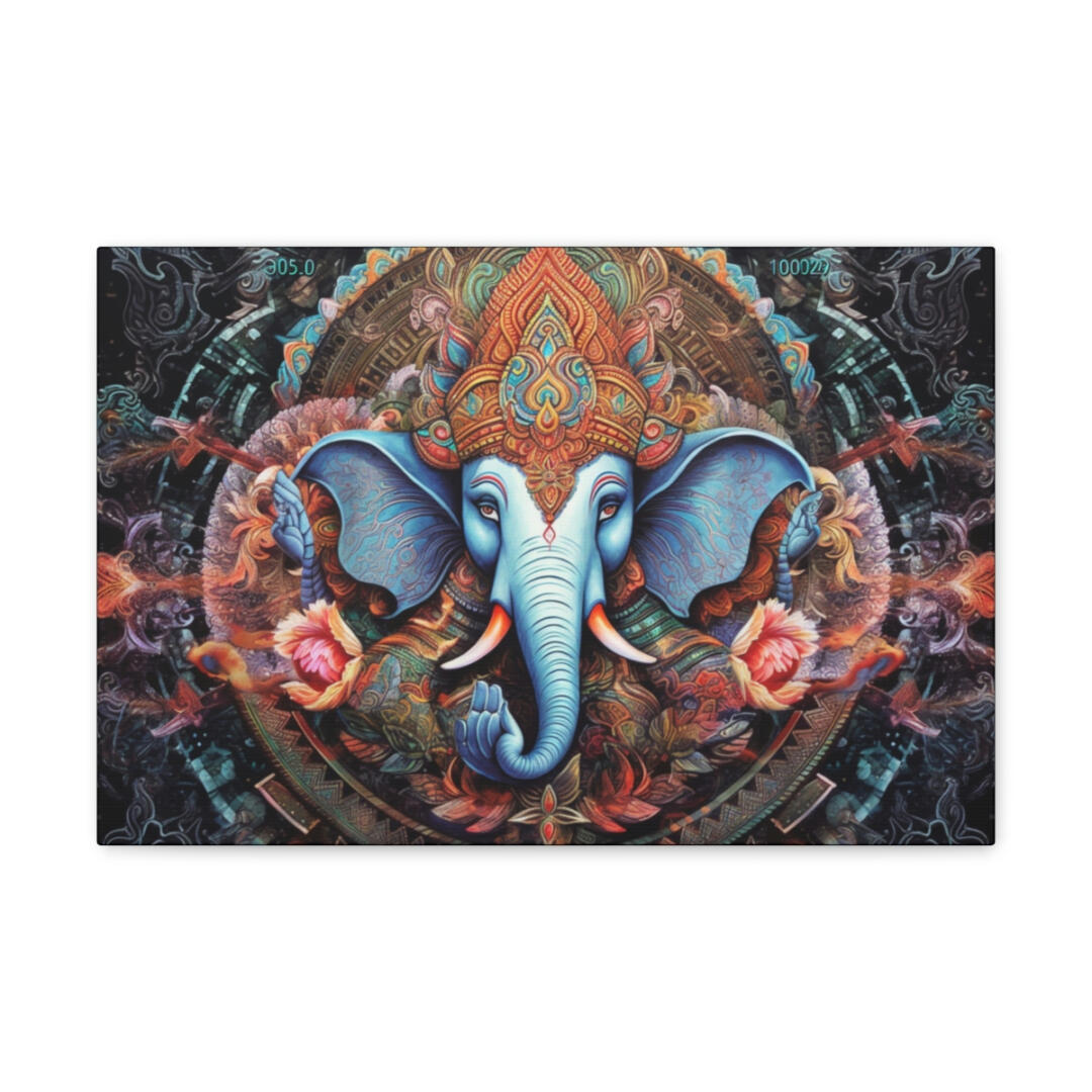 DMT Art Canvas Print: Ganesha The Remover Of Obstacles