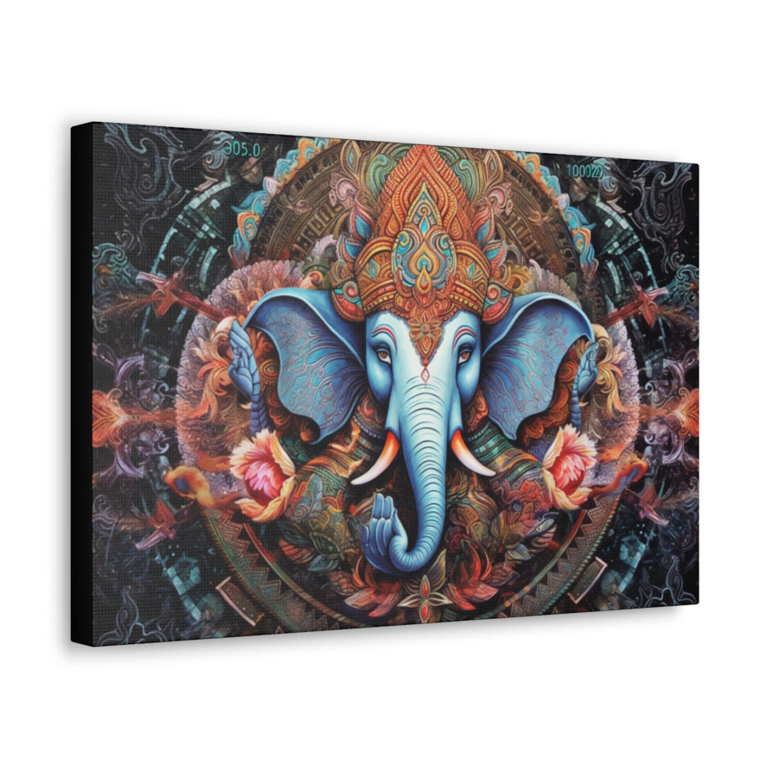 DMT Art Canvas Print: Ganesha The Remover Of Obstacles