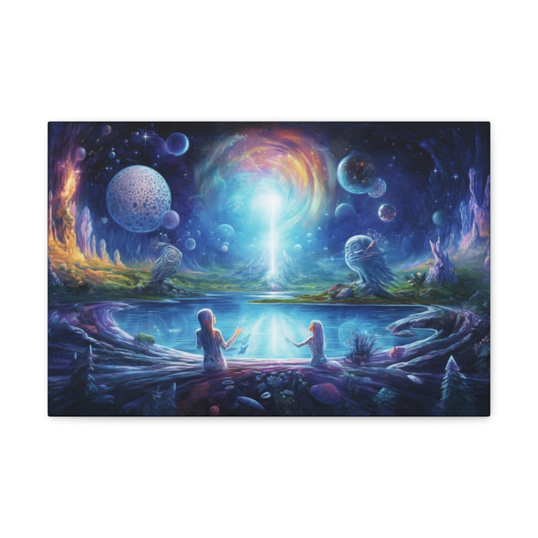 DMT Art Canvas Print: Sacred Water Of Life