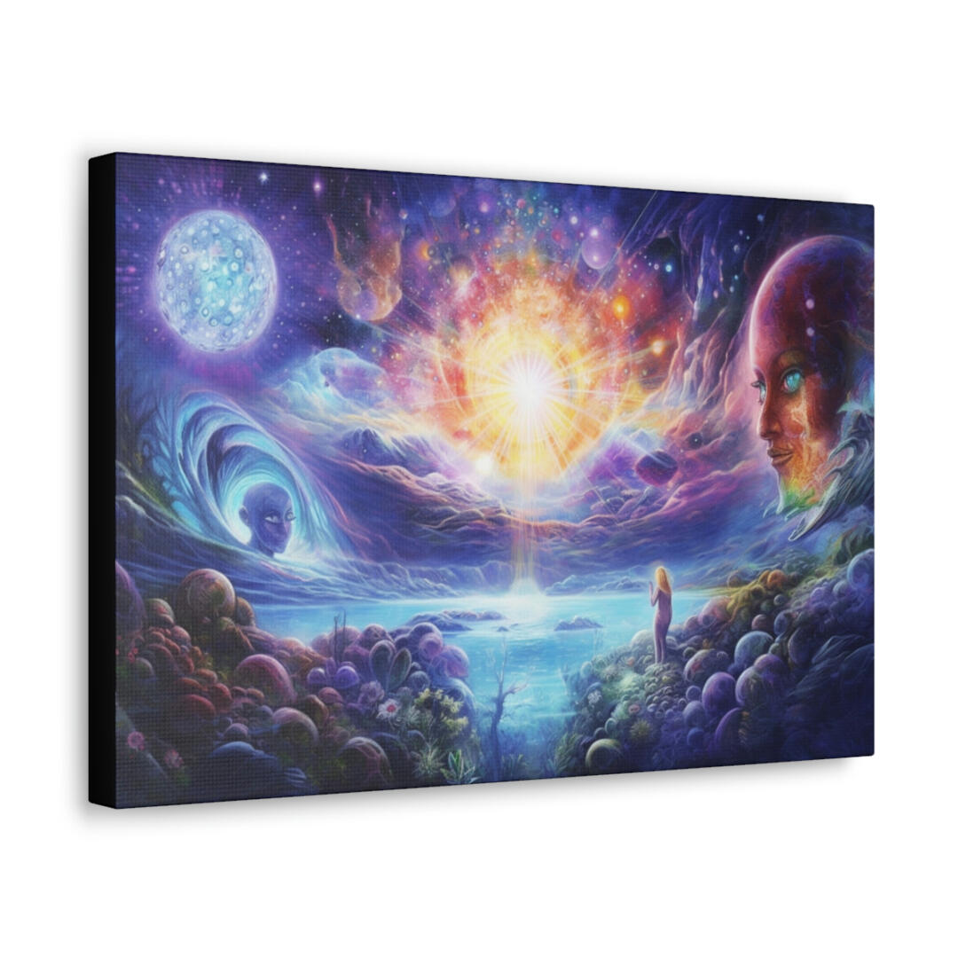 DMT Art Canvas Print: Celestial Abundance