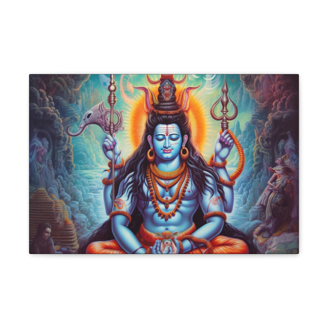 DMT Art Canvas Print: The Divine Yogi