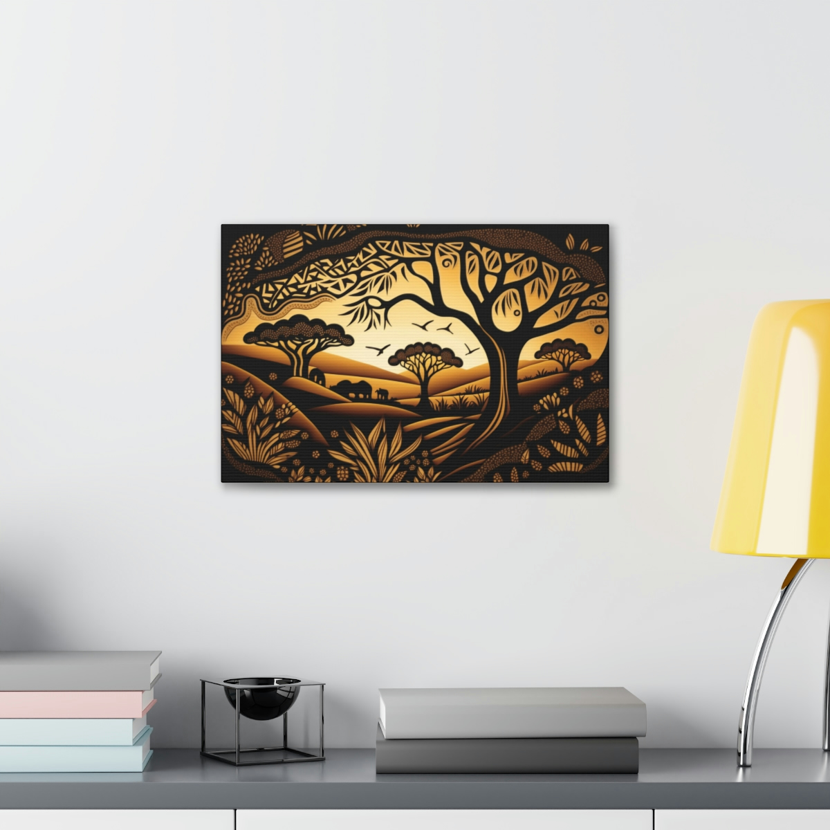 African Patterns Canvas Print: Roaming In The Wild