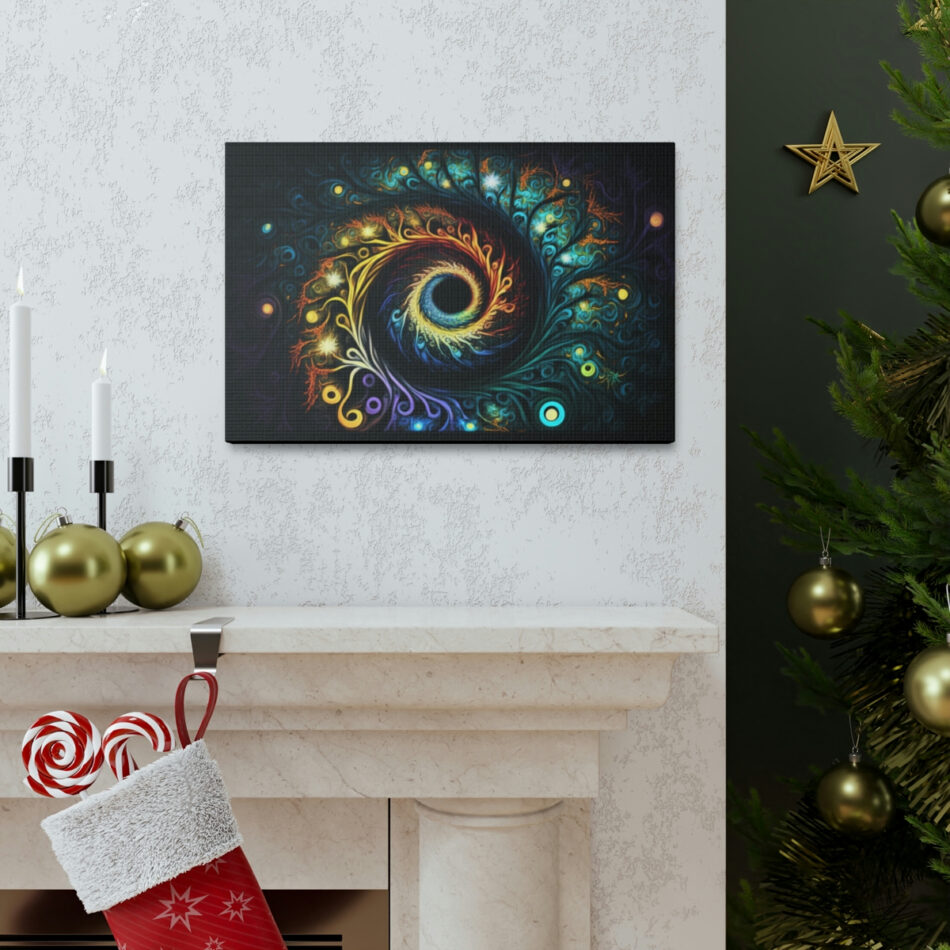 Galaxy Art Canvas Print: Shooting Stars