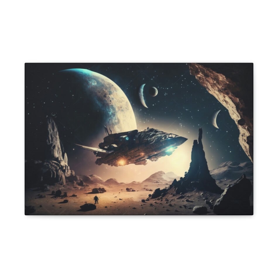 Galaxy Art Canvas Print: Planet X43W