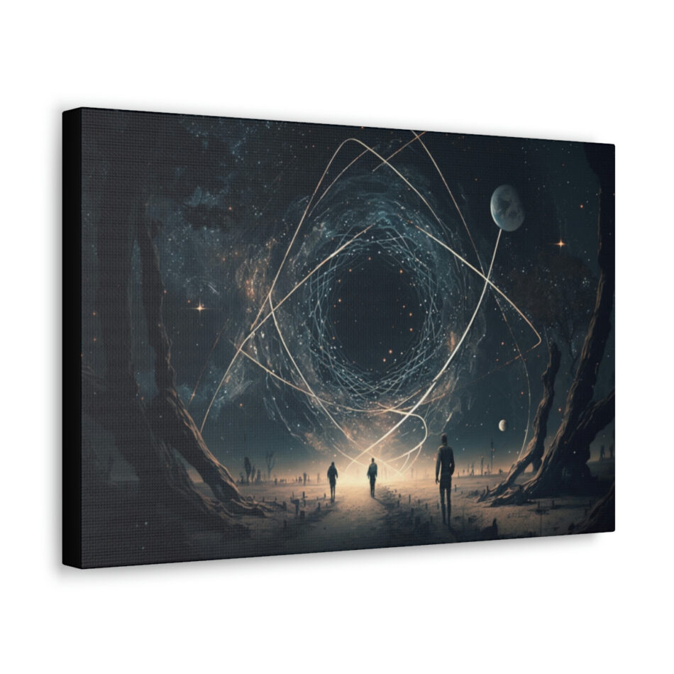 Galaxy Art Canvas Print: Facing The Unknown