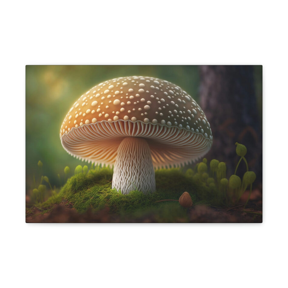 Mushroom Art Canvas Print: Shroom Kingdom