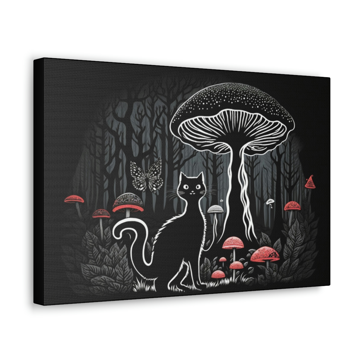 Mushroom Art Canvas Print: Salem’s Shroom