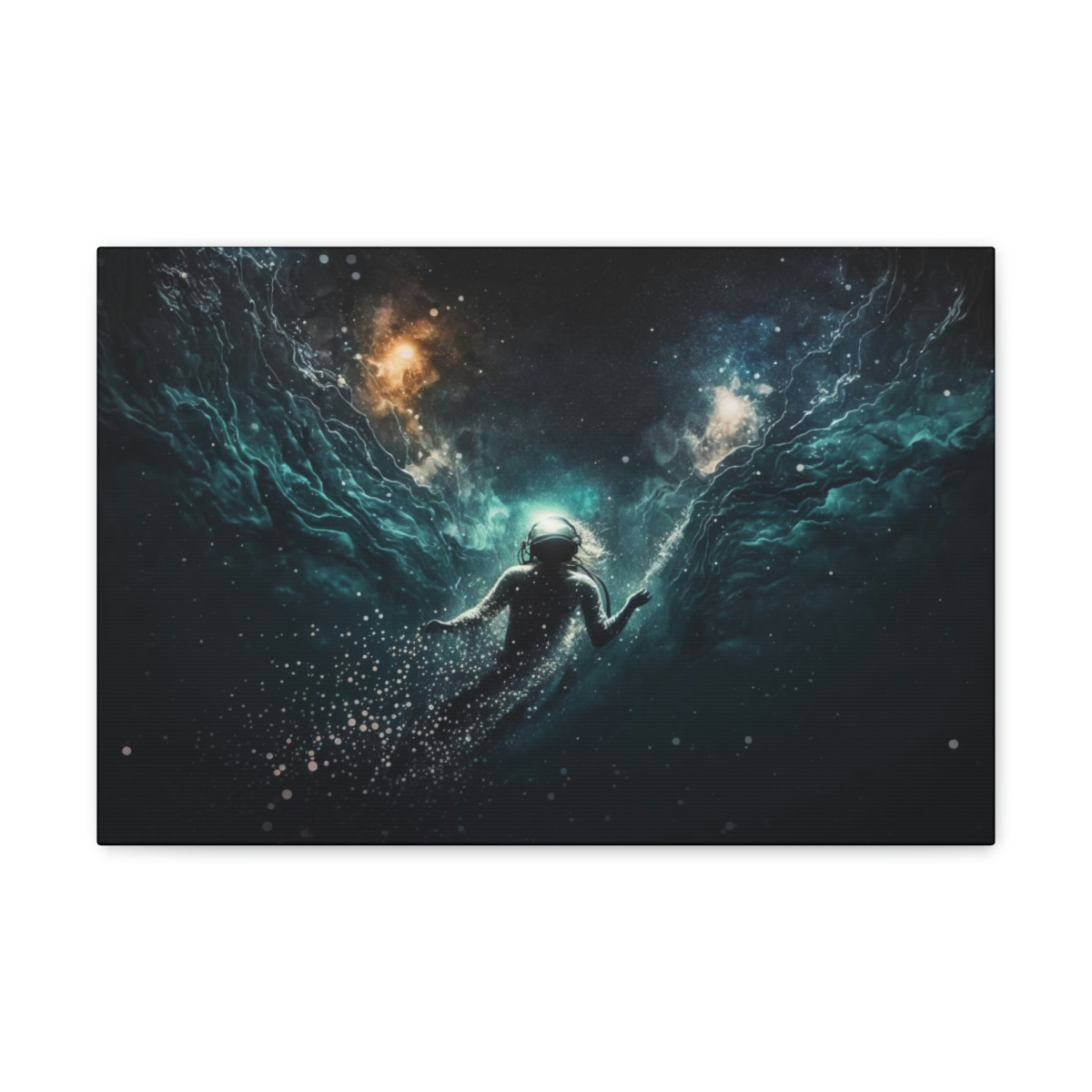 Galaxy Art Canvas Print: Cosmic Pool