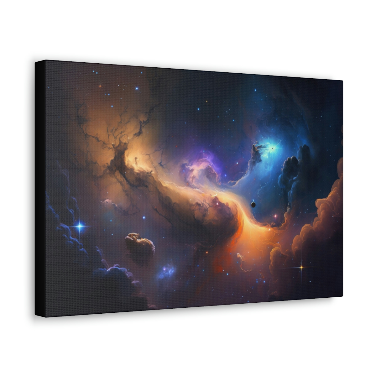 Galaxy Art Canvas Print: Mystic Currents
