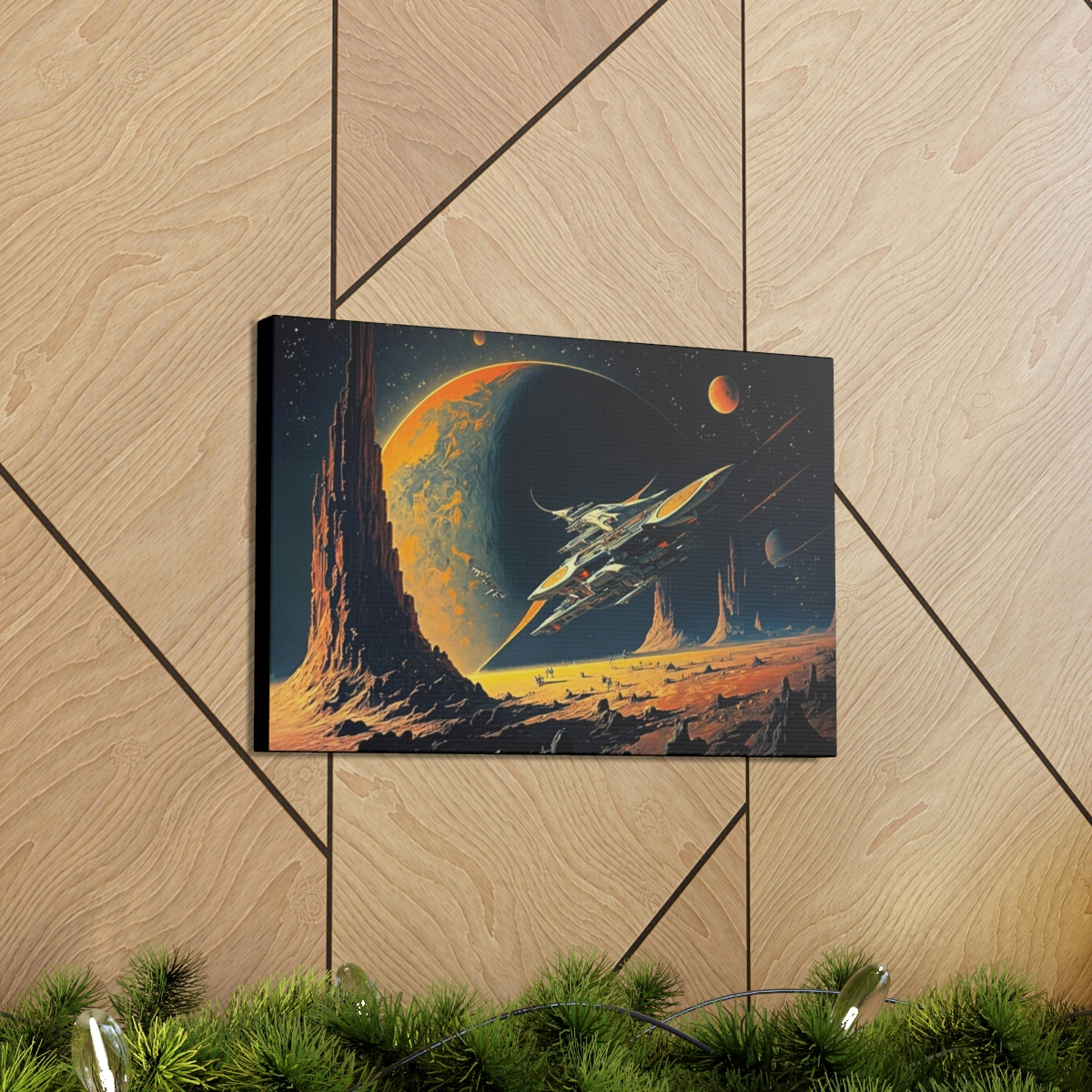 Galaxy Art Canvas Print: Interstellar Symphony