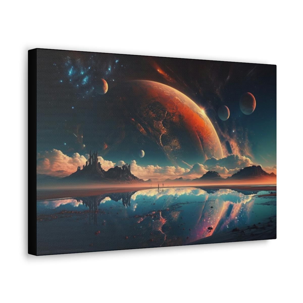 Galaxy Art Canvas Print: Otherworldly Skies