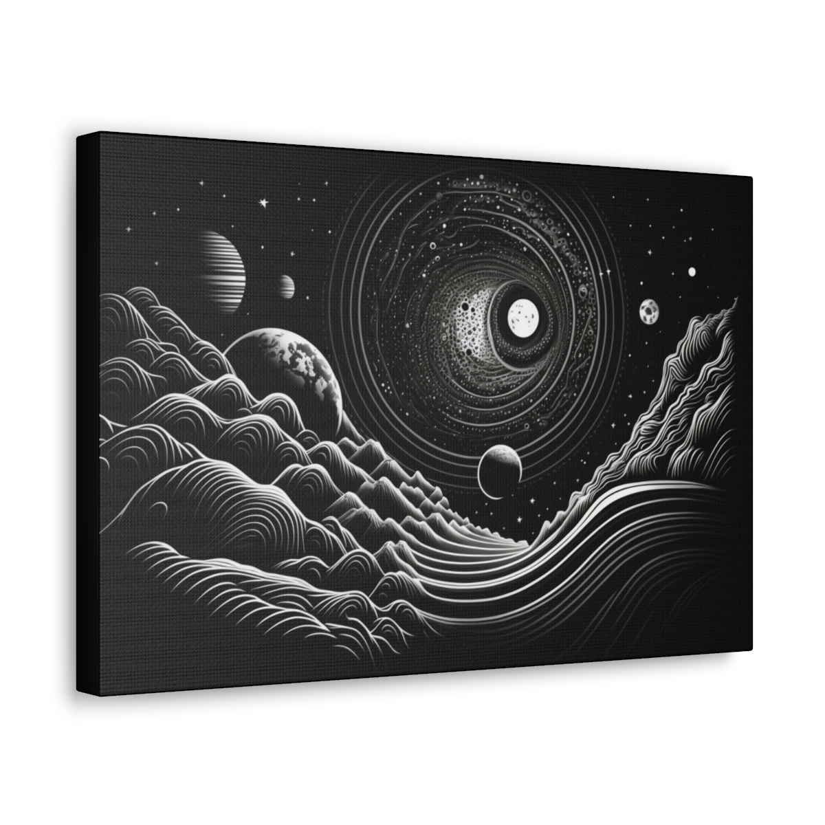 Galaxy Art Canvas Print: Cosmic Waves
