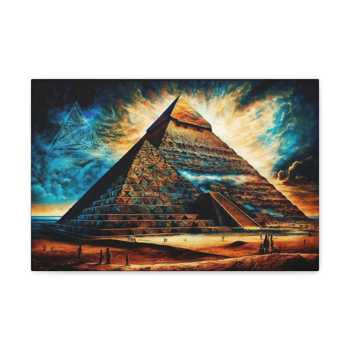Trippy Art Canvas Print: The Wonder By Nile River
