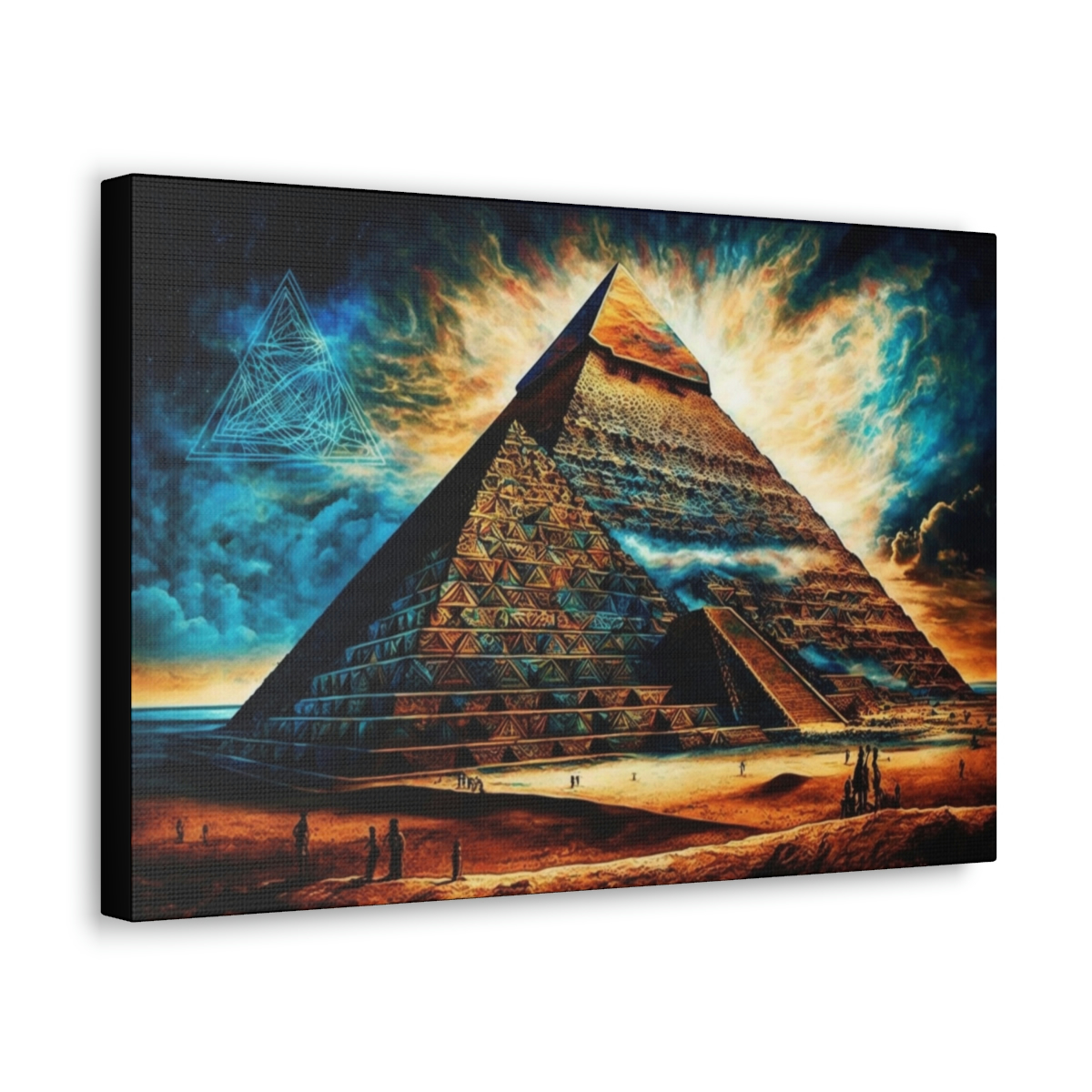 Trippy Art Canvas Print: The Wonder By Nile River