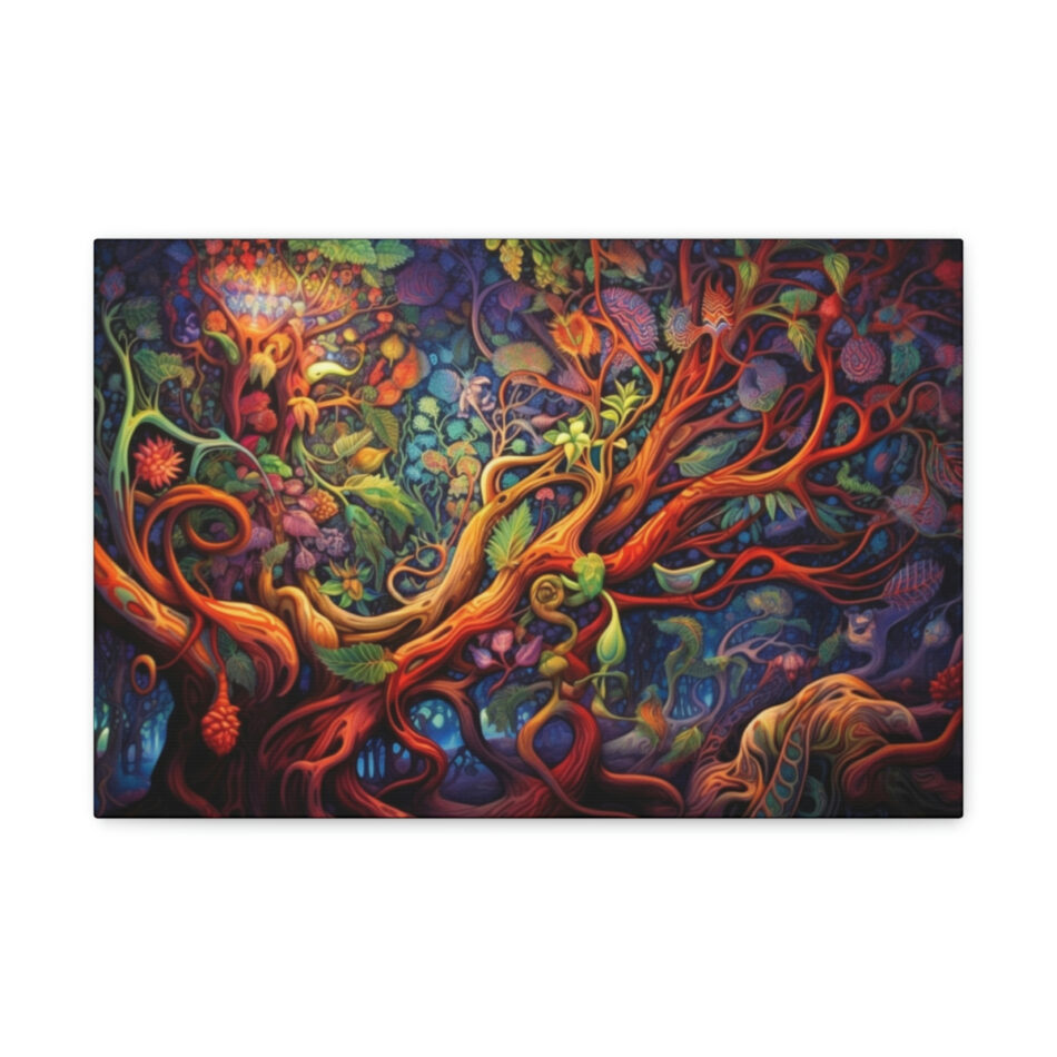 DMT Art Canvas Print: Coffee At The Edge Of Reality