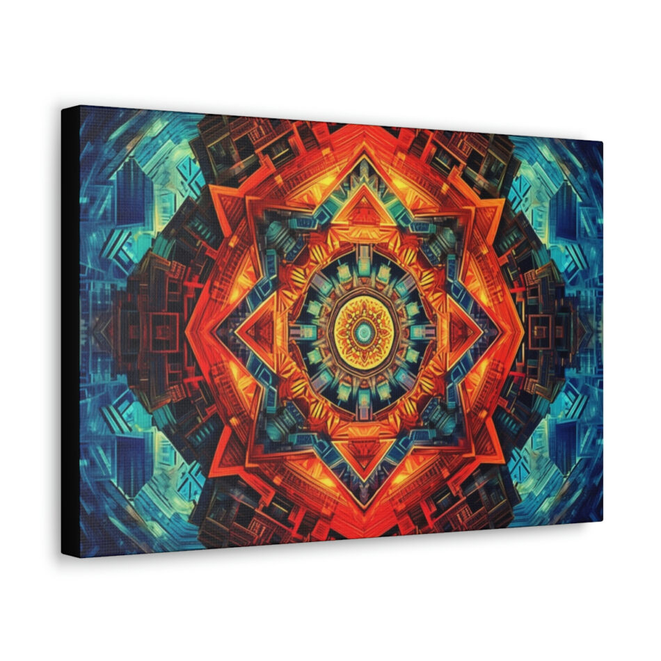 DMT Art Canvas Print: The Witness Of Humanity