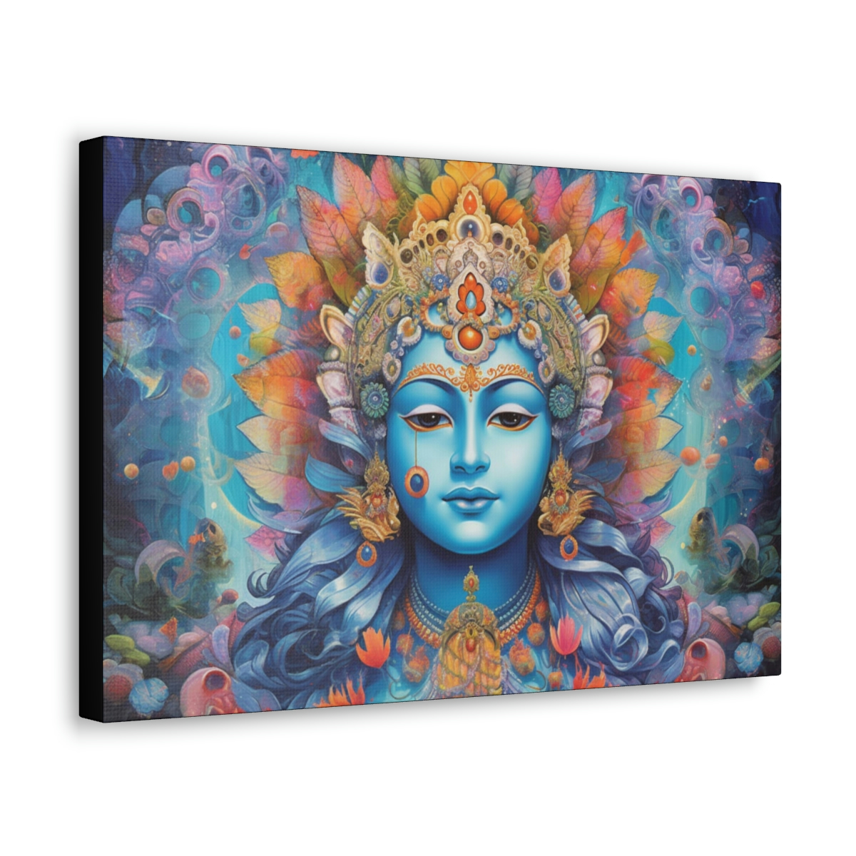 DMT Art Canvas Print: Krishna The Wise