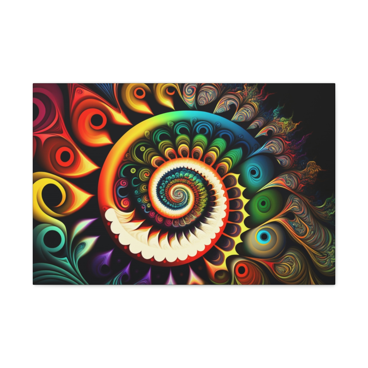 Trippy Art Canvas Print: Technicolor Wonderland