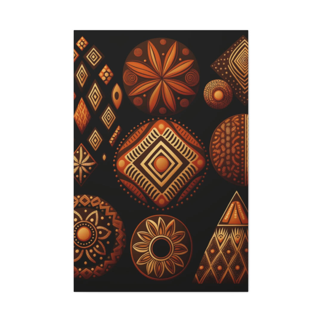 African Patterns Canvas Print: Colours of the Continent