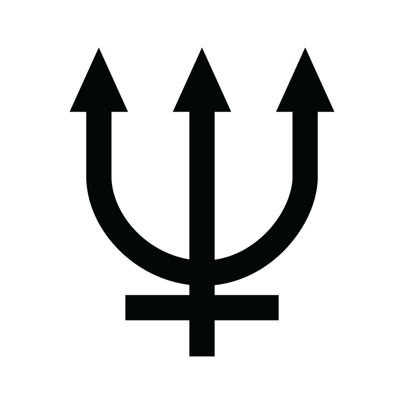 trident as symbol of Neptune